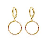 Pendientes colgantes redondos de joyas de pendientes de pendientes colgantes brillantes brillantes