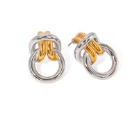 Pendientes Colgantes Redondos De Tonos Para Mujeres Para Mujeres Diseños De Metal Vintage Geométrico La Caída La Oreja Desgaste Casual O Aretes Geométricos