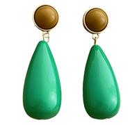 Pendientes colgantes retro con elegante diseño de lágrima, colgante único adecuado para mujer, colección de accesorios, retro