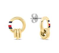 Pendientes colgantes Tommy Hilfiger estilo cuerda tono oro para mujer