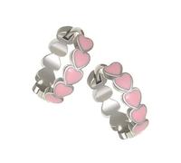 Pendientes Coloridos Del Corazón Amor Aceite Goteo Cobres Hebillas Oído Joyería Para Las Mujeres De Accesorios Desgaste Partido Pendientes De Gota Esmalte