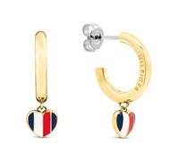 Pendientes con charm de corazón Tommy Hilfiger tono oro para mujer