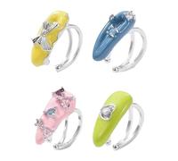 Pendientes Con Clip Sin Perforación Diseños De Estrellas Florales Animales Ajuste Seguro Para Mujeres Y Niñas Conjunto Joyería Diaria Para Fiesta 4 Uds.