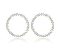 Pendientes Con Diamantes De Imitación Que Detallan Eventos Nocturnos Textura Cobre Para Darle Un Toque A Cualquier Atuendo Elegante