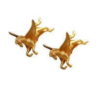Pendientes con estilo de caballo con arte animal, elegantes tachuelas de aleación para mujer, joyería de para atuendos informales o formales, pendientes de animales de