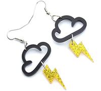 Pendientes con forma de gota de nube para mujer, aretes de gancho, joyería de regalo de cumpleaños, deja que tu belleza florezca con estos hermosos aretes. Durabilidad