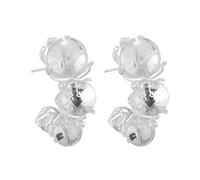 Pendientes contemporáneos de cuentas transparentes para mujer, diseño simple pero sofisticado, complementa varios estilos de moda, aretes de cuentas transparentes