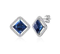 Pendientes Cuadrados 925, joyería de, Cristales de Pendientes para Mujer, Boucle D'Oreille Femme Brinco