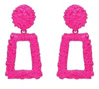 Pendientes de abeja para mujer, pendientes de color rosa caliente para mujeres, pendientes para amantes, pendientes rectangulares, pendientes de borla para mujer, joyería ligera de declaración