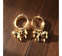Pendientes de acero inoxidable hipoalergénicos y de calidad con forma de . Adecuados para salidas , banquetes y . Un regalo ideal de San Valentín para tu ser .