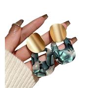 Pendientes De Acrílico Color Geométrico Con Aguja Pendiente Colgante Acrílico Para Mujer Conjunto Gota Geométrica Para Novia