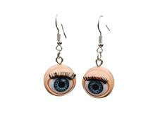Pendientes De Acrílico Con Forma Globo Ocular Alternativa Resistente Agua Diseño Gótico Punk Para Amantes Del Hip Hop Muñeca Punk