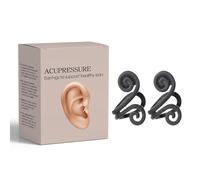 Pendientes de acupresión para aliviar el tinnitus, dispositivo natural de alivio de anillo de oreja con gel de sílice suave, calma los nervios de la oreja y reduce la sensibilidad al ruido, clips