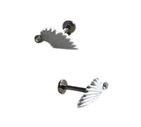 Pendientes de ala de demonios, textura de aleación, adecuados para mujeres, cómodos de llevar, perfectos para ocasiones diarias y formales, aretes góticos