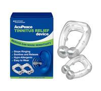 Pendientes de alivio de tinnitus, dispositivo de alivio de tinnitus, clip magnético para aliviar el tinnitus, 2 unidades, tratamiento natural para pérdida auditiva