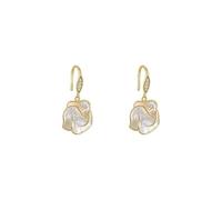 Pendientes de ambiente suave y acogedor, lujosos pendientes de camelia, accesorios elegantes y versátiles para el uso diario y las citas de las mujeres