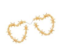 Pendientes de amor con espinas anudadas a, tachuelas de aleación de estilos coreanos geniales para uso diario, pendientes redondos versátiles