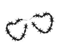 Pendientes de amor con espinas anudadas a, tachuelas de aleación de estilos coreanos geniales para uso diario, pendientes redondos versátiles