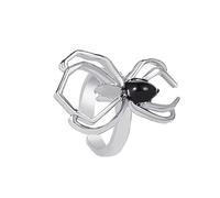 Pendientes de araña para mujer, estilo gótico, punk, vintage, para cartílago, sin perforación, joyería de Halloween, Zinc, Sin piedra preciosa