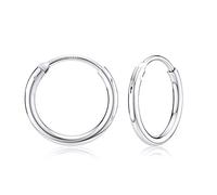 Pendientes de aro 925 Pendientes grandes para mujeres y hombres Pendiendo joyería de pendientes en la hebilla de huesos
