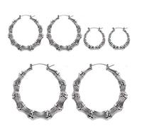 Pendientes De Aro Circulares Bambú Grandes Y Sencillos Decoraciones Joyería Hip Hop Aros Grandes Para Esposas Celebridades Regalo Para Amigos Tachuela Dorada