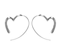 Pendientes de aro de acero inoxidable con forma de corazón para mujer, chapados en oro, plata, negro, con forma de amor, pendientes de aro de metal para su esposa, mamá, hermana, frie, delicados