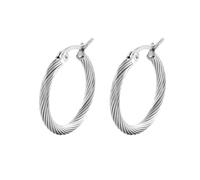 Pendientes de aro de acero inoxidable, joyería para mujer, aretes de alambre circular, accesorios plateados/dorados, piercing de cartílago tragus, 23x3MM, No es una piedra preciosa