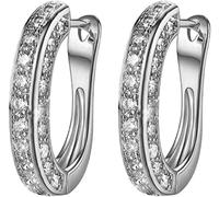 Pendientes de aro de acero inoxidable Set simpáticos pendientes Huggie para mujer, 10 mm-20 mm Convenient Handled