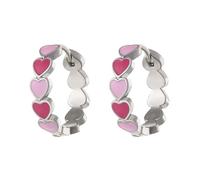 Pendientes de aro de corazón de amor multicolor Cobres de Hebillas de oreja Joyería de mujer de para citas y reuniones Joyería única con forma de amor