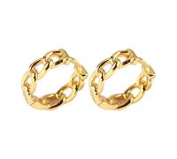 Pendientes de aro de cuerda torcida, aretes de aro dorados con bisagras para mujer, orejas sensibles, regalos delicados y modernos para niñas, Plata