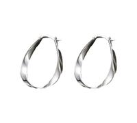 Pendientes de aro de gran tamaño de color plateado para mujer, aretes circulares redondos de metal grandes, aretes simples de moda, aretes de plata, joyería para mujer, aretes de aldaba de puerta,