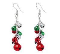Pendientes de aro de Navidad, creativos, para fiestas, joyas, para mujer, grandes y gruesos, talla única, Metal, Sin piedra preciosa