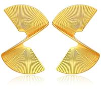 Pendientes de aro de oro rosa de 14 quilates para mujer, aretes de aro de oro multicolor, elementos de cristal multicolor, joyería nupcial de moda, 0, Metal, Sin gemas