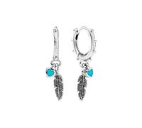 Pendientes de aro de plata de ley 925 con circonitas coloridas para mujeres y niñas,pendientes de borla de corazón y plumas,pendientes colgantes brillantes para niñas,joyería con dijes,regalo,estilo