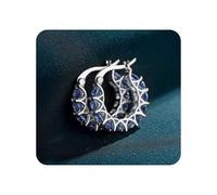 Pendientes de aro de plata de ley 925 hipoalergénicos para mujer, pequeños aretes de aro de oro, regalos para mejor amiga, mamá, dama de honor, aretes de plata de ley para mujer, aretes coloridos y
