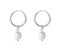 Pendientes De Aro De Plata De Ley 925 para Mujer, con Perlas Naturales, Colgantes, Hechos A Mano, Delicados, Regalos para Mujer, Esposa, Madre E Hija.