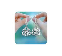 Pendientes de aro de plata de ley 925 para mujer, transparentes, de titanio, tragus, grueso, oro de 9 quilates, regalo de boda, novia, perla con clip, circonita cúbica, hipoalergénicos, ligeros,
