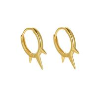 Pendientes de aro de plata de ley con pinchos de moda para mujeres, niñas, hombres, hipoalergénicos, minimalistas, pequeños aros para dormir, cartílago, hélice, joyería punk personalizada, 18.65