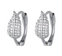 Pendientes de aro de plata de ley para mujer, pendientes de aro pequeños, talla única, Cobre, Sin piedra preciosa