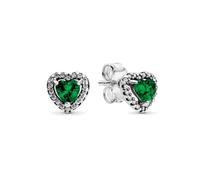 Pendientes de aro doble con forma de corazón bañados en plata de ley 925 for mujer, joyería hipoalergénica de bricolaje a la moda, regalo(B5425)