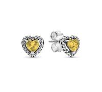 Pendientes de aro doble con forma de corazón bañados en plata de ley 925 for mujer, joyería hipoalergénica de bricolaje a la moda, regalo(B5430)