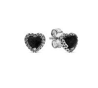 Pendientes de aro doble con forma de corazón bañados en plata de ley 925 for mujer, joyería hipoalergénica de bricolaje a la moda, regalo(B5431)