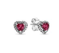 Pendientes de aro doble con forma de corazón bañados en plata de ley 925 for mujer, joyería hipoalergénica de bricolaje a la moda, regalo(B5416)