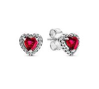 Pendientes de aro doble con forma de corazón bañados en plata de ley 925 for mujer, joyería hipoalergénica de bricolaje a la moda, regalo(B5429)