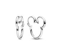 Pendientes de aro doble con forma de corazón bañados en plata de ley 925 for mujer, joyería hipoalergénica de bricolaje a la moda, regalo(B5598)