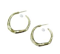 Pendientes de aro elegantes Accesorios Thin Hoop Declaración Geométrica de Gran Tamaño Dangle Pendientes circulares únicos, talla única, como se describe