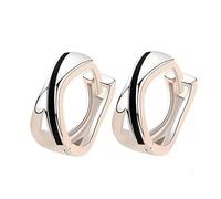 Pendientes de aro geométricos de plata de ley 925 for mujer, accesorios de joyería de moda, pendientes antiguos con cierre de palanca, colgantes