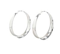 Pendientes de aro gruesos de oro, grandes, gruesos, aretes de aro colgantes para mujer, joyería de moda para regalo, 5cm A, Metal, Sin piedra preciosa