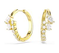 Pendientes de aro Mesmera, Tallas mixtas, Blancos, Acabado en oro de 18 quilates OS
