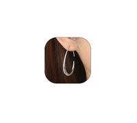 Pendientes de aro ovalados gruesos de oro de 14 quilates para mujer, aretes colgantes de lágrima grandes y gruesos, de metal hueco, ligeros, regalos de joyería, Zinc, Sin piedra preciosa
